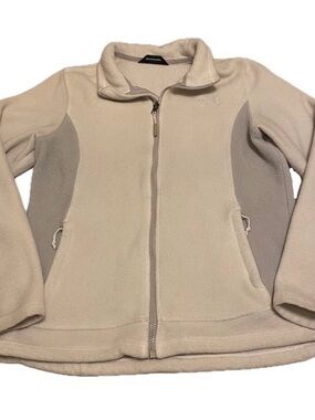 The North Face Women’s Large Grey and White Long Sleeve Zip Up Jacket